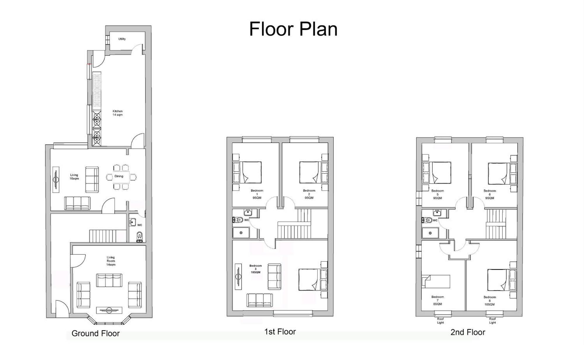 Holiday home Cozy And Spacious 7-bed House Liverpool